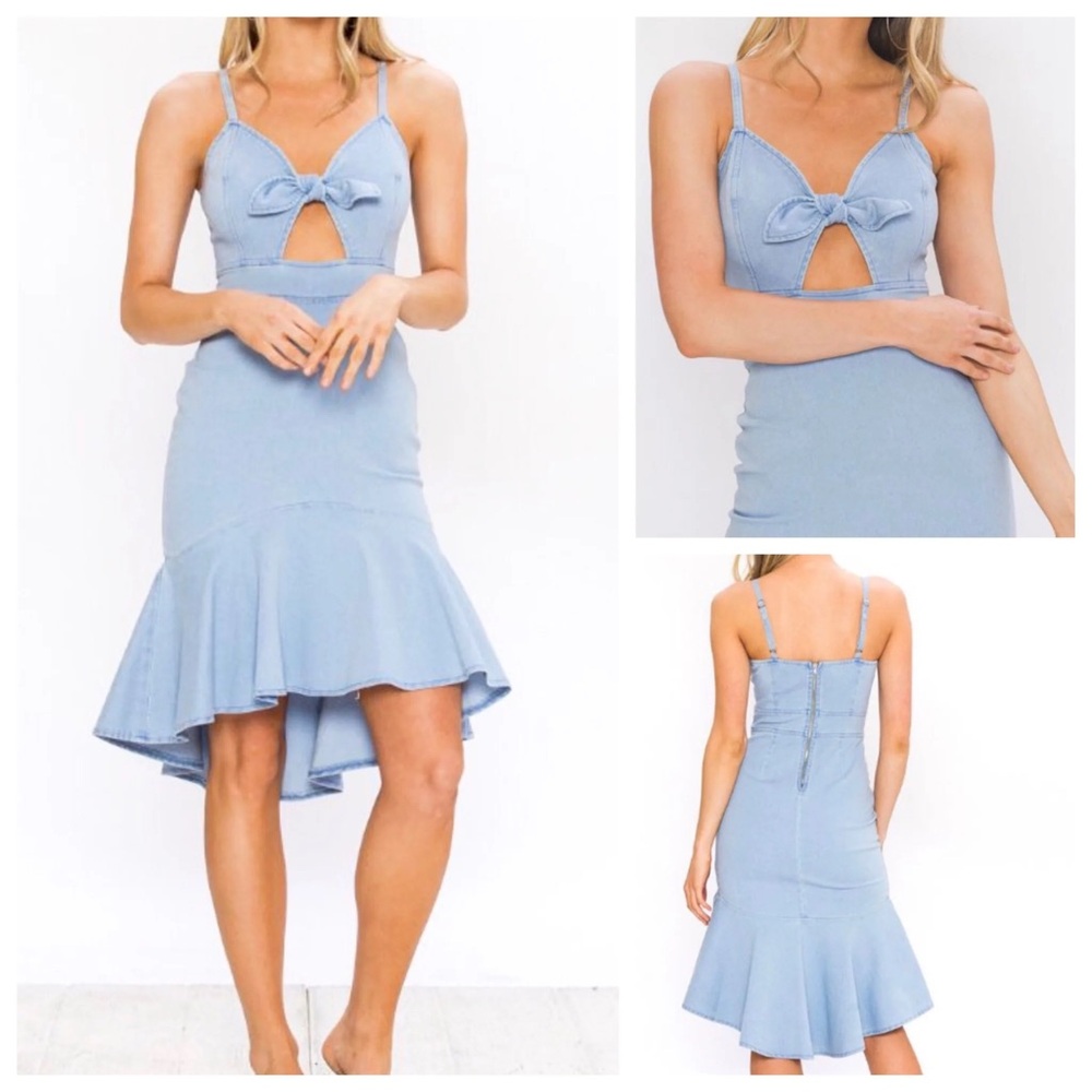 Aiden Blue High Low Dress